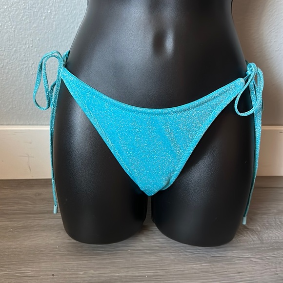 Baby blue string bathing suit bottom - Picture 1 of 7